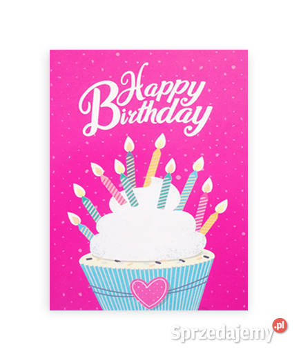 urodzinowe kartki happy birtday różowe kartki na Bydgoszcz