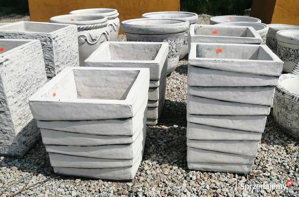 DONICA OGRODOWA BETONOWA ociosana W108 Nysa