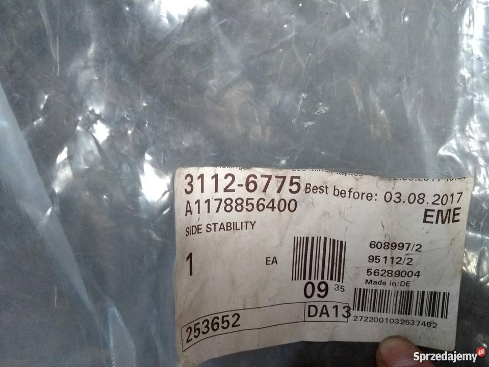 Mercedes CLA 117 ślizg zderzaka przód prawy podkarpackie
