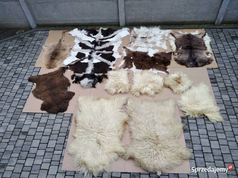 Skóra naturalna dekoracja dywanik chodnik Gniezno