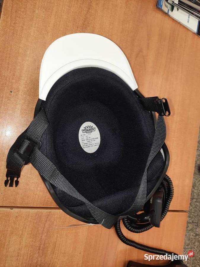 Kask jezdżiecki Tommy XL biały Dębica