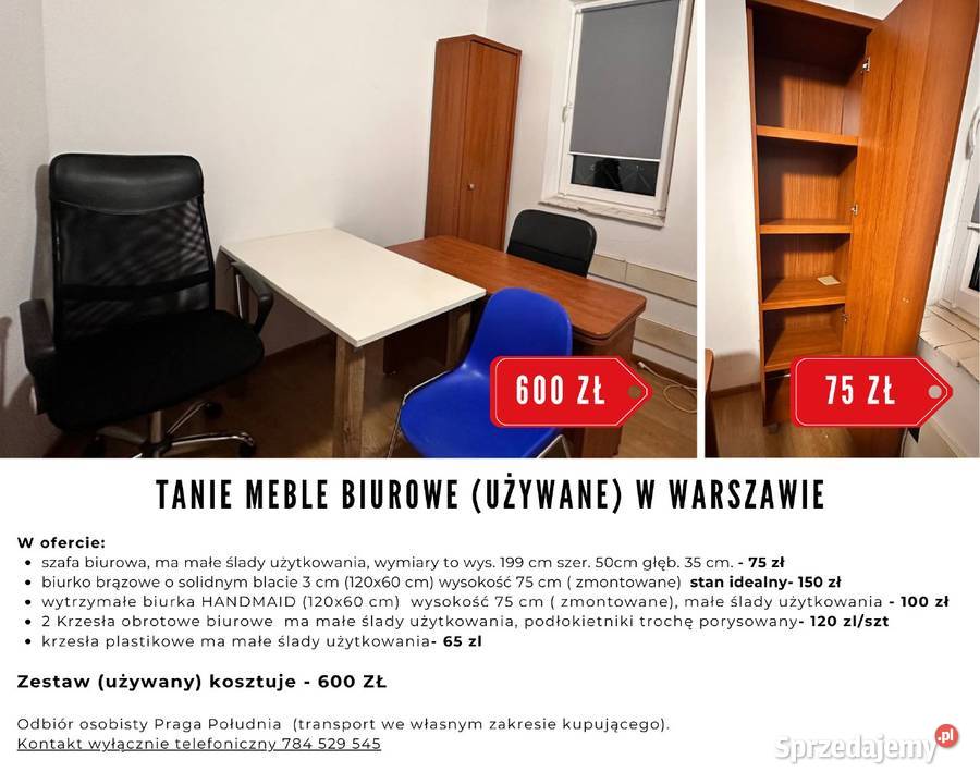 Wyprzedaż mebli biurowych mazowieckie Warszawa