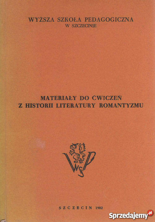 MATERIAŁY DO ĆWICZEŃ Z HISTORII LITERATURY Rok wydania 1982 Grudziądz sprzedam