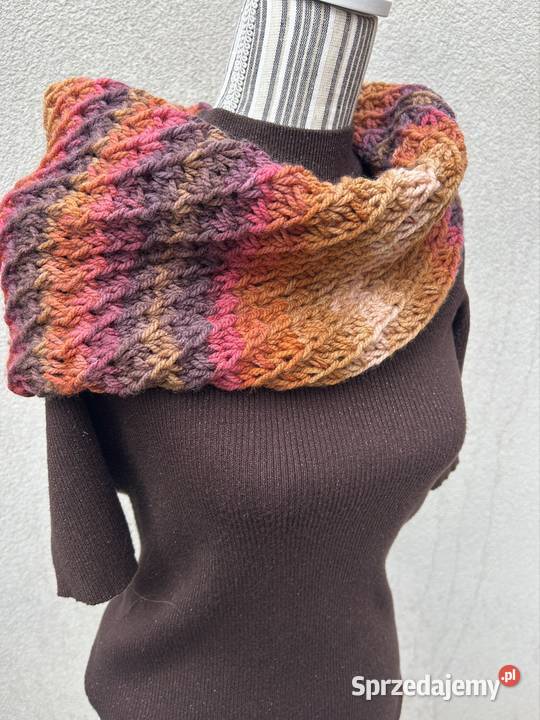 Szal komin handmade prezent Niej sprzedam