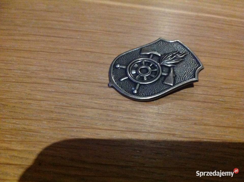 Odznaka Przypinka Strażacka Metalowa Stara Militaria