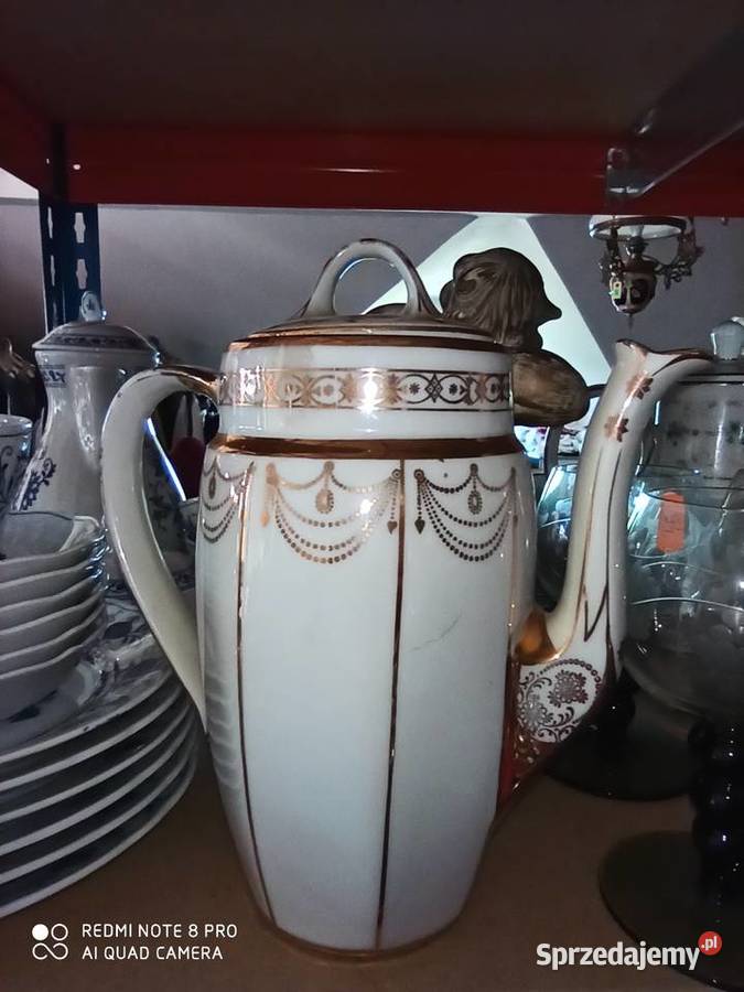 Złota pajęczynka Ręcznie zdobiony Dzbanek do sprzedam
