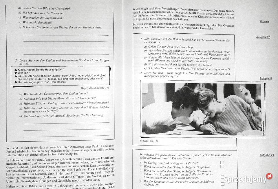 Fertigkeit Sprechen Fernstudieneinheit 20 Heide Chełm sprzedam