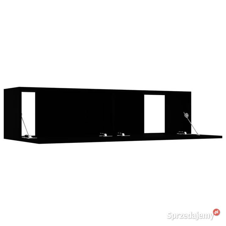 Szafka TV czarna 120x30x30 materiał Warszawa