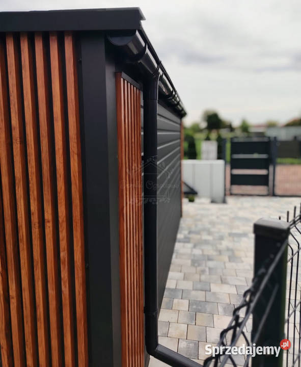 Schowek domek ogrodowy 5x4m okno dekor z lameli Domki narzędziowe łódzkie Bełchatów