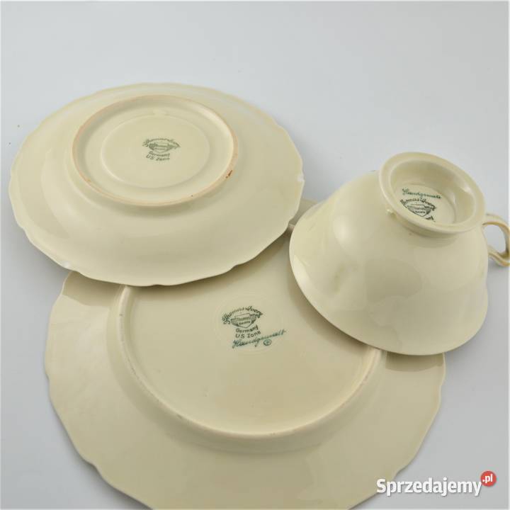 Zestaw śniadaniowy Thomas Ivory kwiaty Bavaria Bronisze