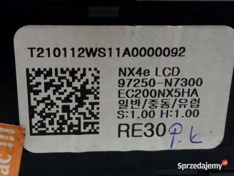 WYŚWIETLACZ 97250N7300 Hyundai Tucson IV 2020 osobowe