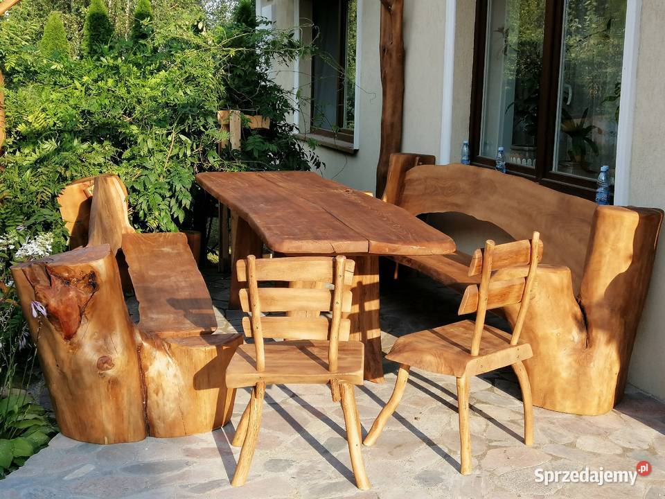meble ogrodowe dęb jesion 300 x 100 stół z drewno Przysucha sprzedam