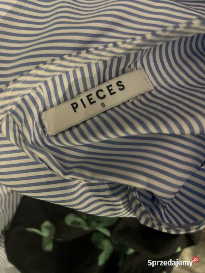 Pieces sukienka modny wzór paski rozkloszowana Choszczno