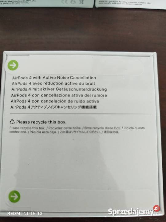 Słuchawki Apple Air Pods 4 Słuchawki i głośniki Mokre