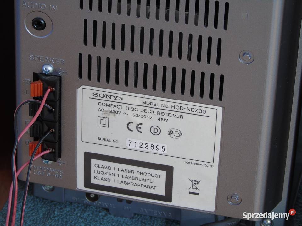 Wieża Sony z kol Radio CD AUX mag DOSTAWA Wieże i miniwieże Jasło