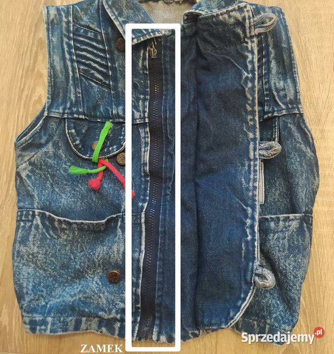Kamizelka dziecięca JEANS niebieska Hajnówka