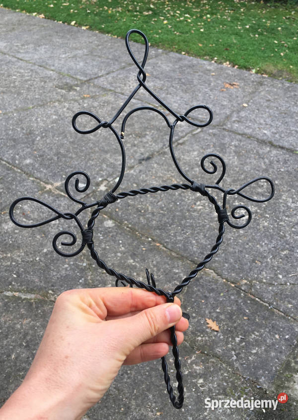 Świeczniki ścienne druciane czarne kinkiety Kraków sprzedam