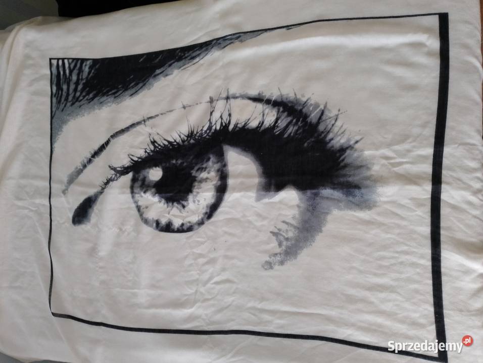 Szalik CALVIN KLEIN Women kremowy z wzorem oka Uniseks Oborniki