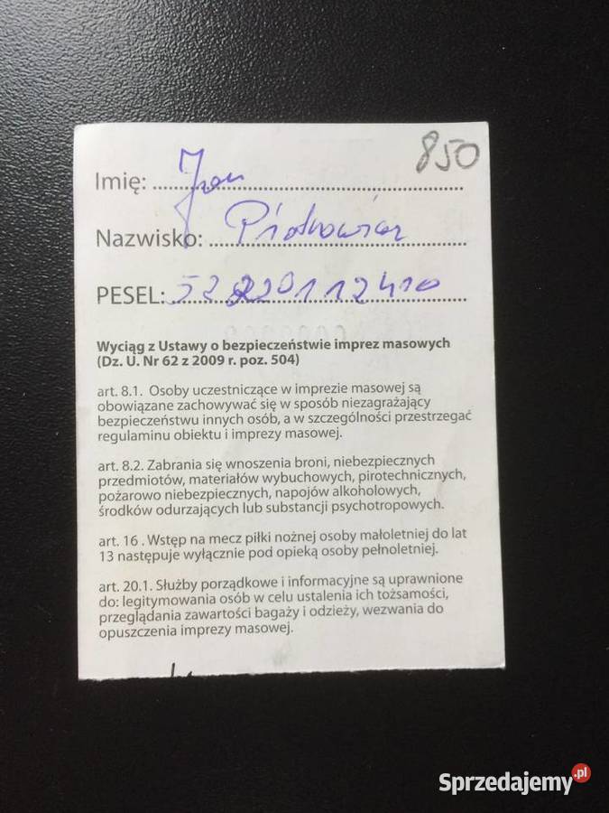 220 Bilet Na Mecze Gorzowskiego Klubu Szczecin