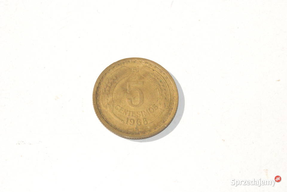 Stara moneta 5 Centesimos Chile 1968 antyk unikat
