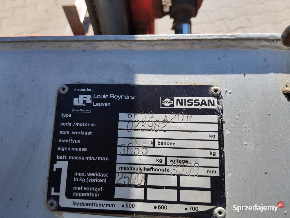 Wózek widłowy Nissan Wolsztyn
