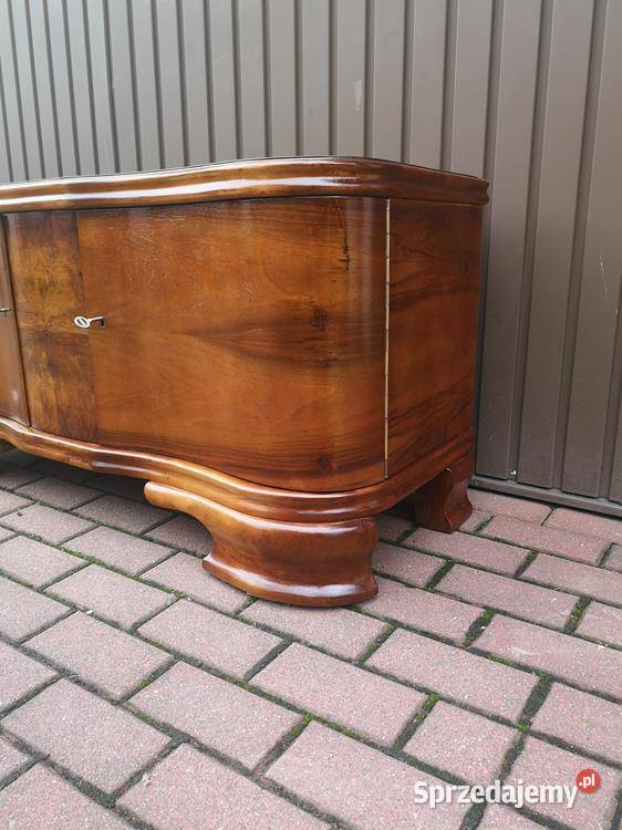 Komoda Szafka RTV ARTDECO Orzech Niska Stara Swarzędz