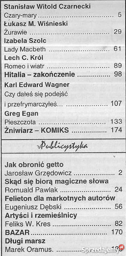 FENIX 1999 3 82 MAGAZYN LITERACKI Piła