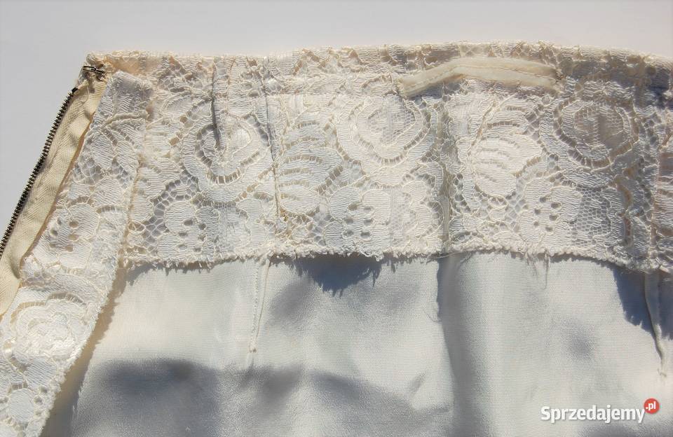 Spódnica mini XXXS30 koronka koronkowa ecru Koronkowa  Lublin