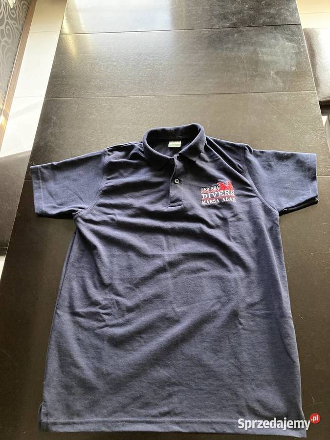 Granatowy Tshirt Nurkowy Polo Red Sea Divers warmińsko-mazurskie Elbląg