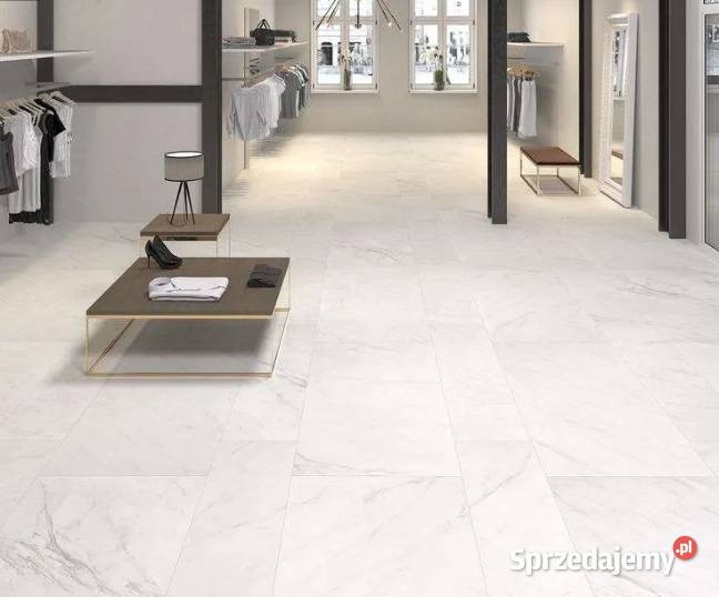 Gres polerowany BIAŁY MARMUR 60x60 CARRARA gatI Łask sprzedam