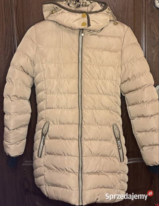 Ciepła kurtka pikowana z futerkiem Rozmiar 140 Dla Dziecka mazowieckie Pruszków
