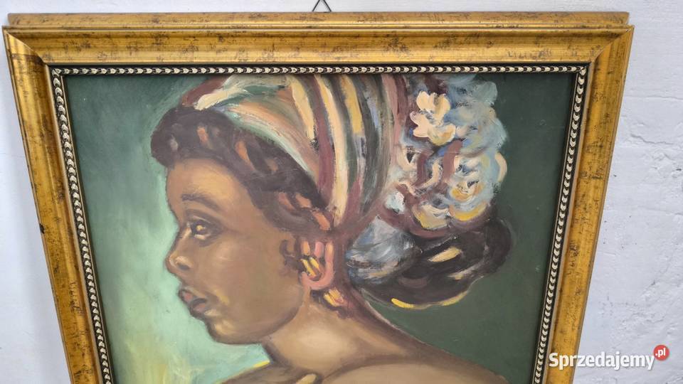 Obraz olejny akt kobiety sygnowany Szewczenko Łódź