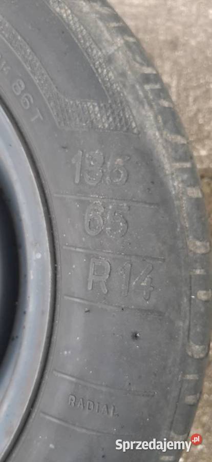 Koła stalowe 14 Golf IV 5x100 ET38 opony letnie Opony, koła, felgi Chocianów