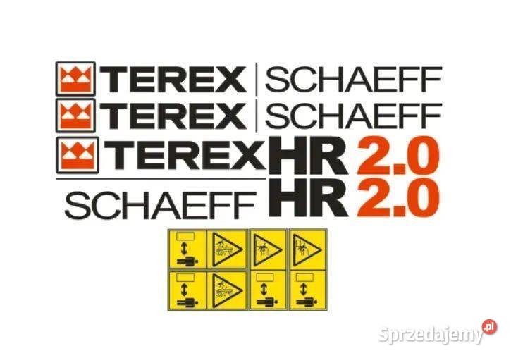 Naklejki oklejenie naklejka TEREX SCHAEFF HR 20 mazowieckie Janików