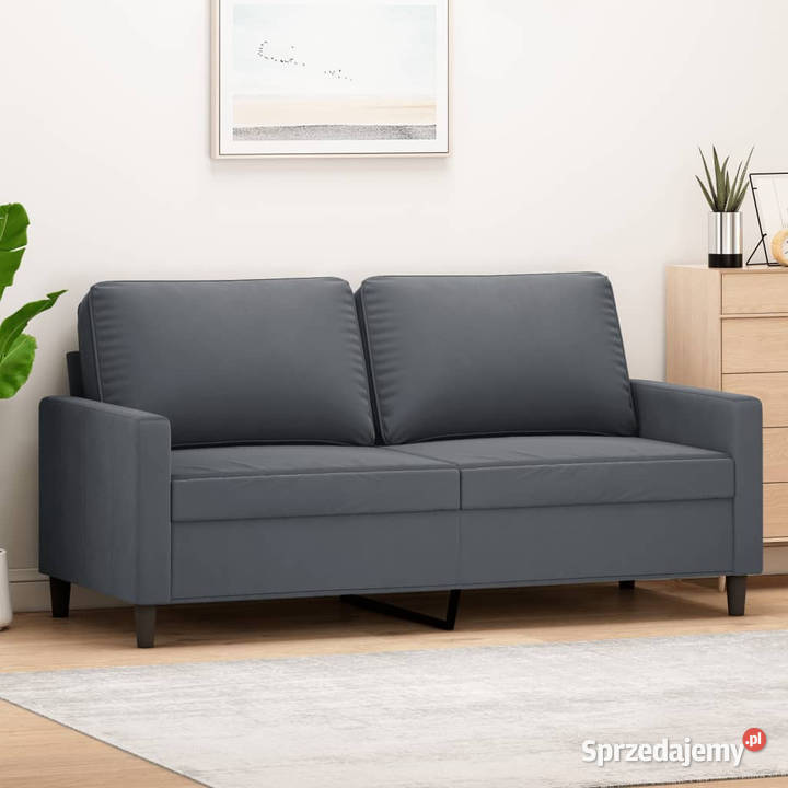 Sofa 2osobowa ciemnoszary 140 tapicerowana Sofy i kanapy mazowieckie Warszawa