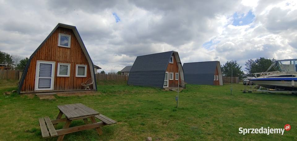 3 domki letniskowe nas jeziorem Drawsko Gmina Sprzedaż Kołomąt