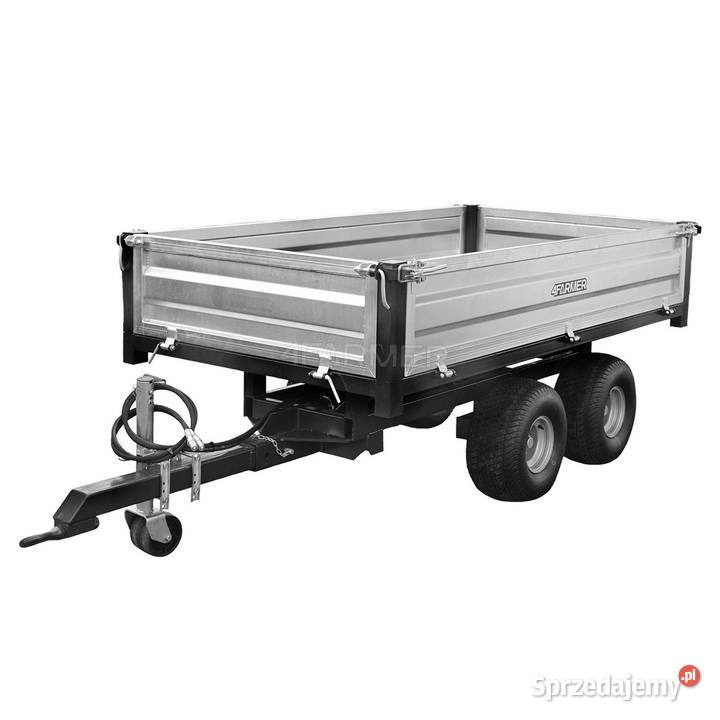 Przyczepa rolnicza dwuosiowa 25T z kiprem nieuszkodzony Przyczepy rolnicze podkarpackie Tajęcina