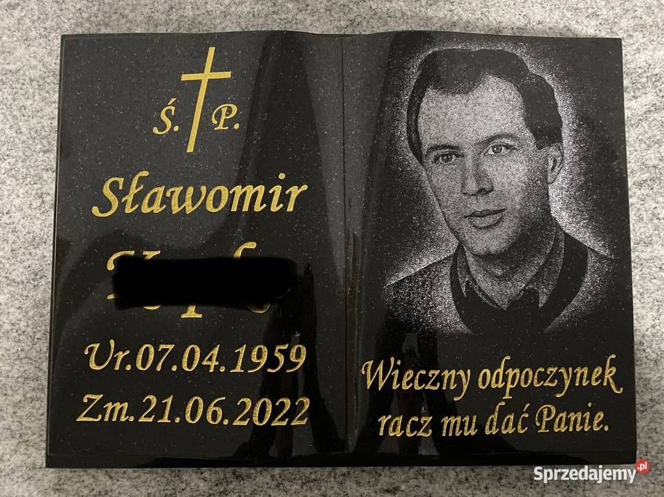 PROMOCJA Książka granitowa nagrobna litery Jaworzyna Śląska