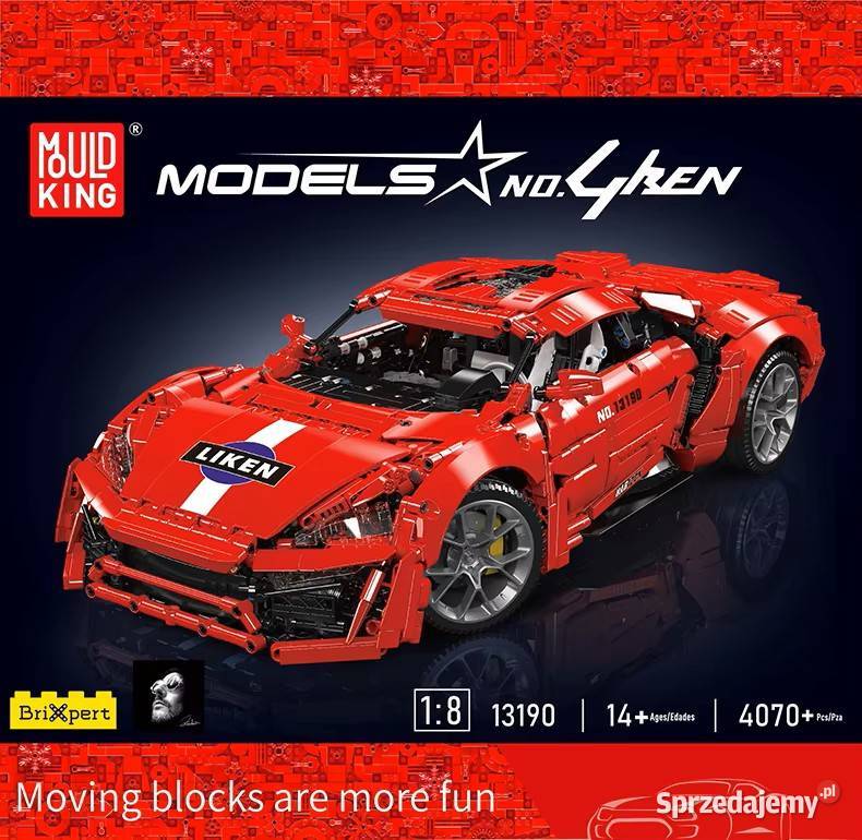 Mould king Technic RC Lykan Hypersport mazowieckie Milanówek