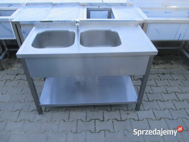 Zlew Basen Gastronomiczny 2 Komorowy Z Półką Gastronomia Ostrów Wielkopolski