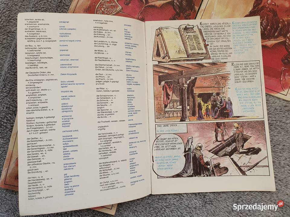 Kazimierz Wielki zestaw 4 komiksów różne wersje