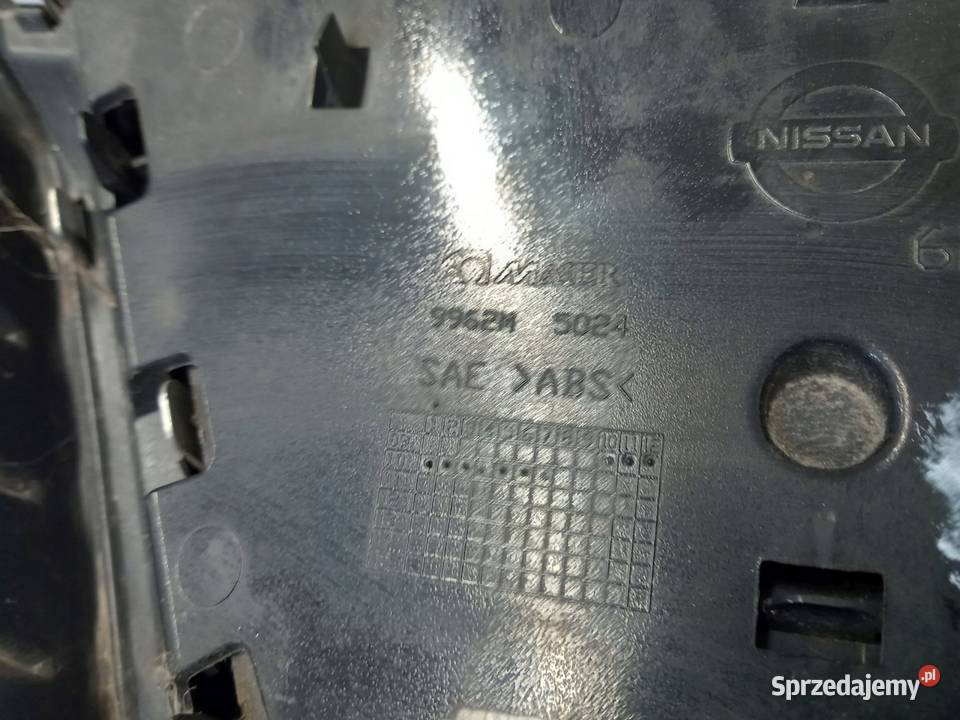 GRILL ATRAPA ZDERZAKA PRZÓD 62310BR00A NISSAN osobowe Kielce