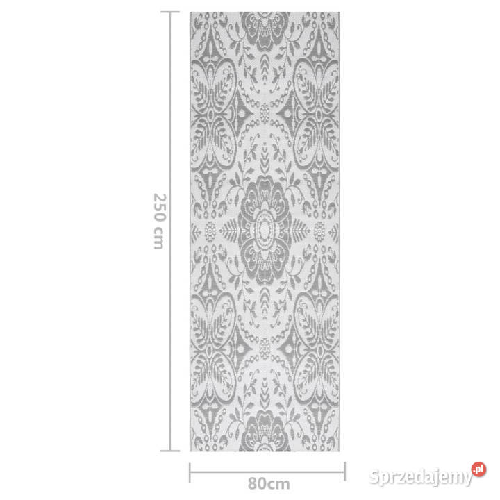 Dywan zewnętrzny jasnoszary 80 x 250 PP WM317030 Warszawa