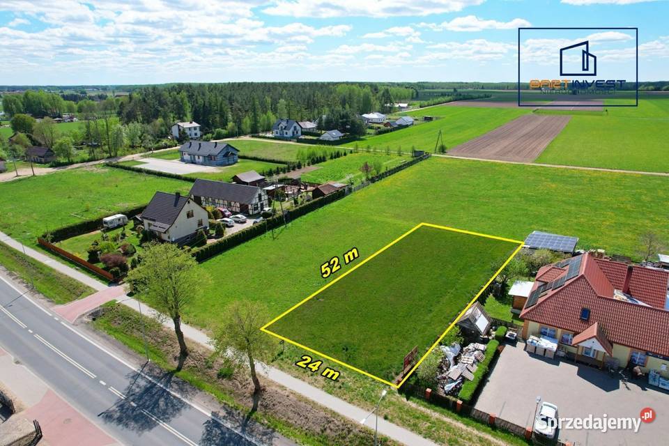 Działka budowlana 1256 m trasie mazurskiej MPZP Sprzedaż Grunty i działki