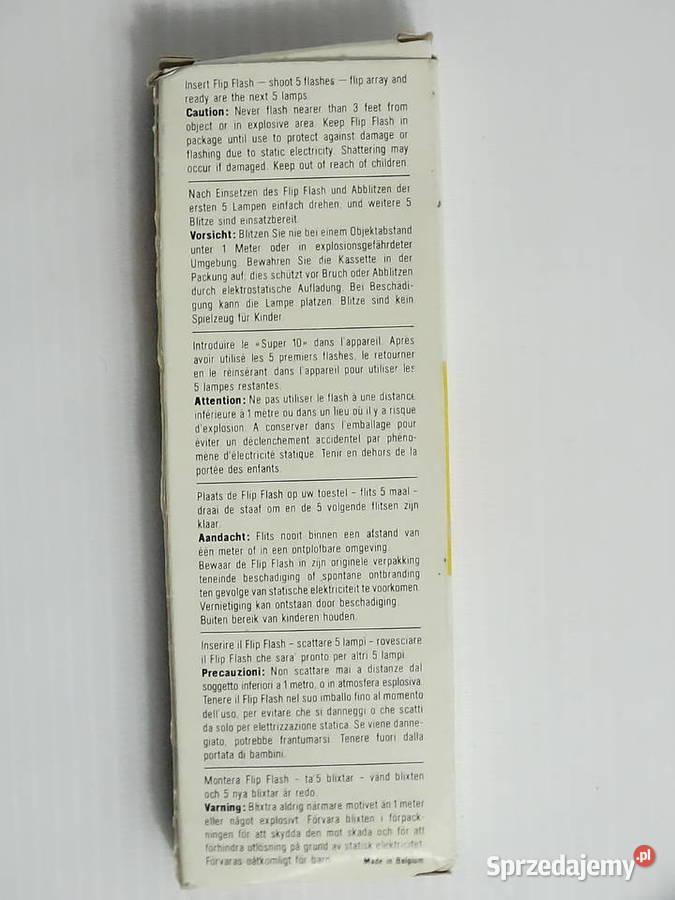 Retro Sylvania Super 10 Flip Flash Nie używany