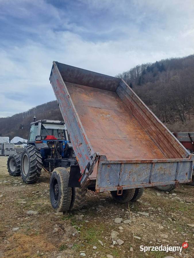 Przyczepa kiper 3 strony nieuszkodzony Łącko