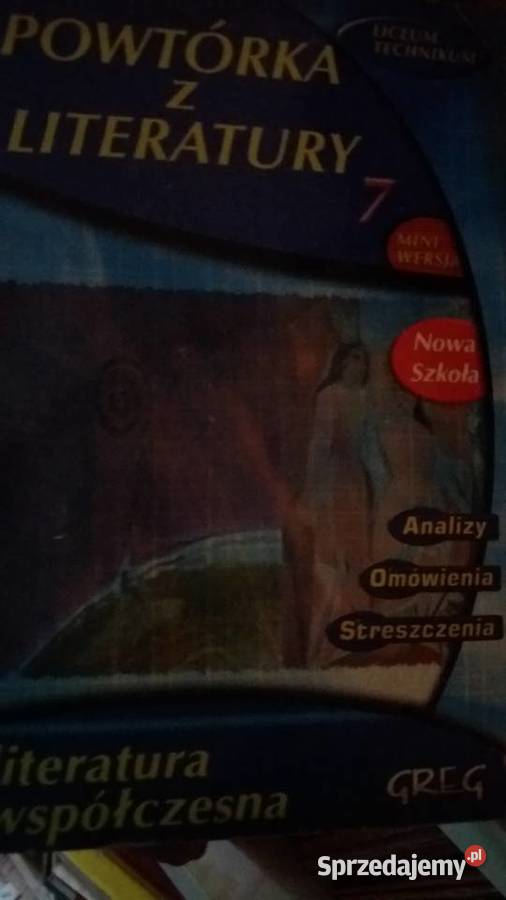 Literatura współczesna ściągi polski matura Warszawa