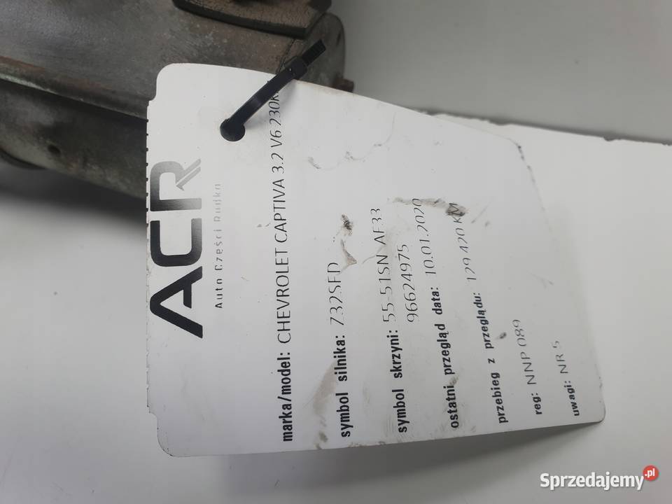 ROZRUSZNIK Chevrolet Captiva 32 V6 96673023