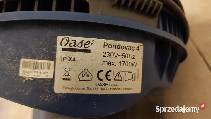 Odkurzacz Oase Pondovac4 Elektryczne Kanie sprzedam