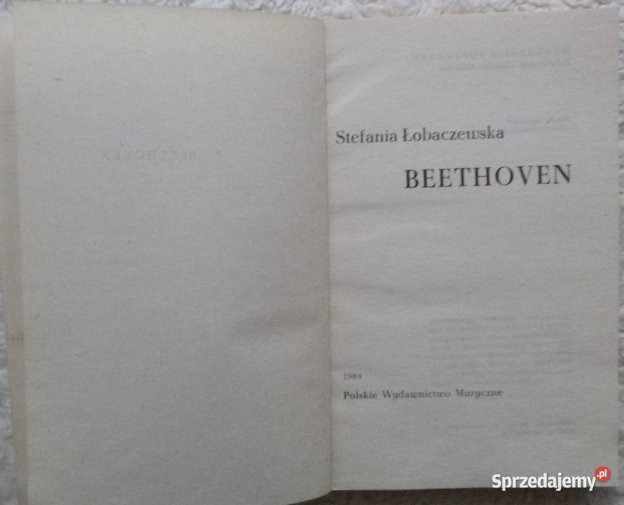 Beethoven Stefania Łobaczewska Warszawa sprzedam